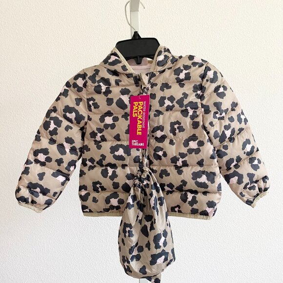 Epic Threads Toddler and Little Girls Hooded Puffer Jacket Quilted Packable 3T - Picture 2 of 7